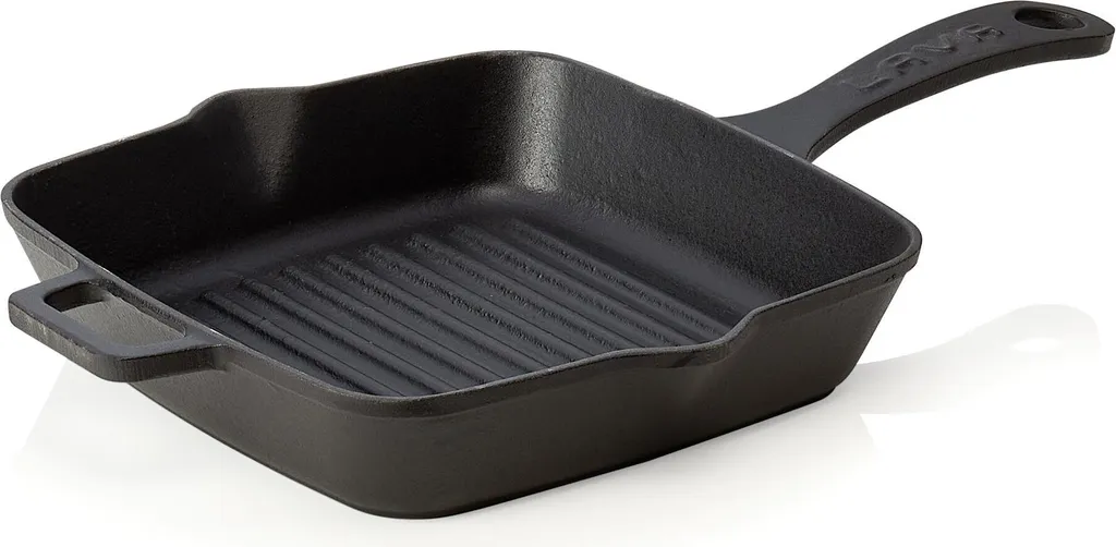 WAS GERMANY LAVA Grill Pan 20 x 20 x 4.5 cm Enamelled Cast Iron