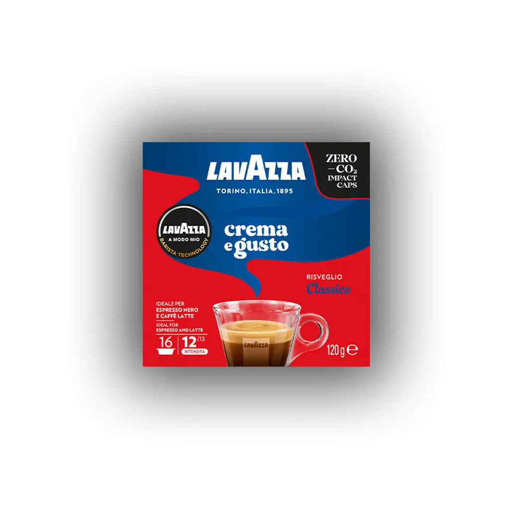 Lavazza A Modo Mio Crema e Gusto, coffee capsule, espresso, medium roast, Arabica, Robusta, A Modo Mio, 7.5 g