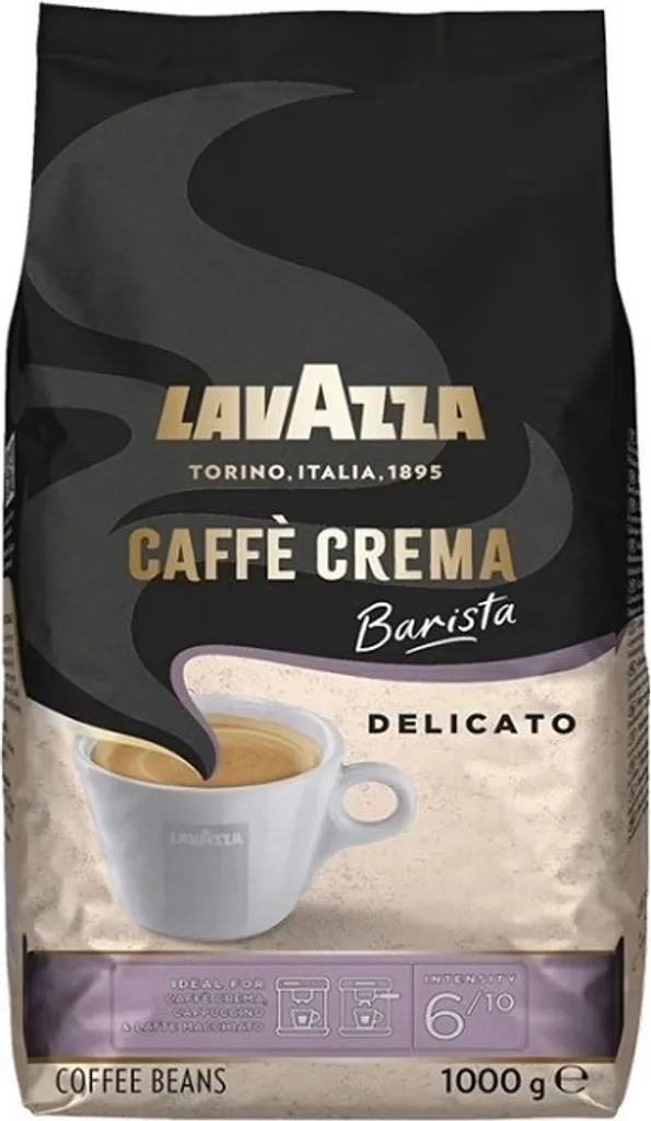 LAVAZZA Caffé Crema Barista Delicato Coffee Beans Arabica and Robusta Beans Mild 1.0 kg 1000g