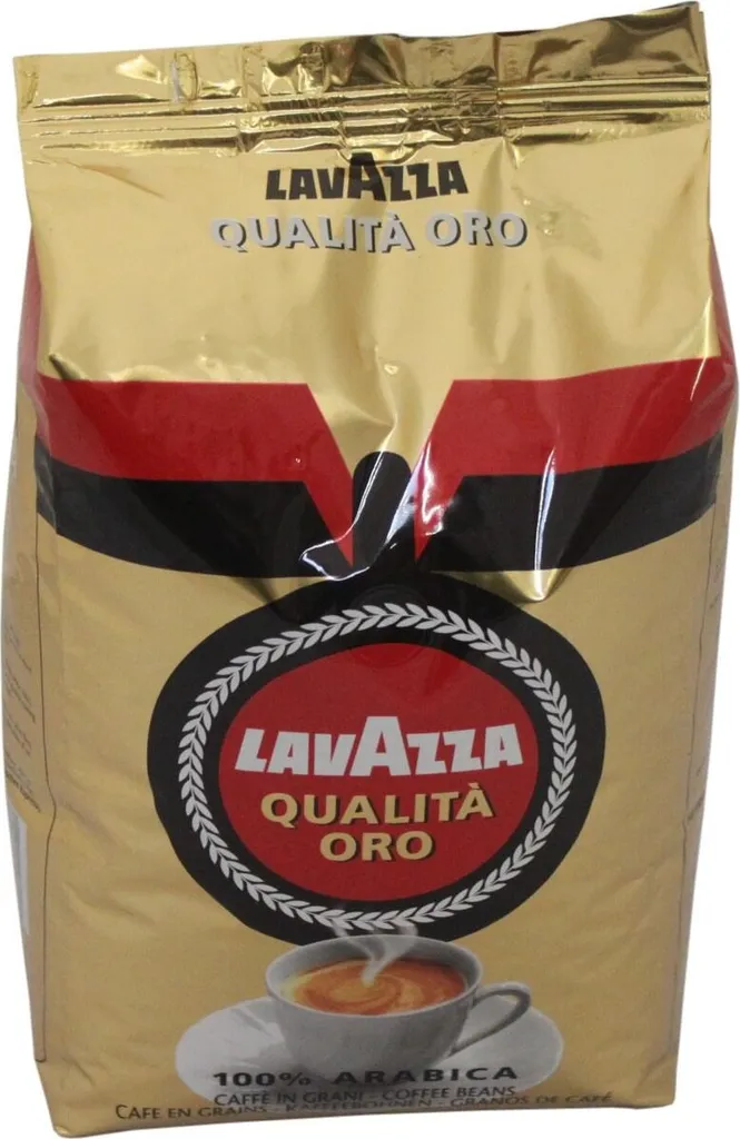 Lavazza | Qualita Oro Coffee Beans - 1 kg - Arabica - Intense Flavor - Low Caffeine Content 1000g