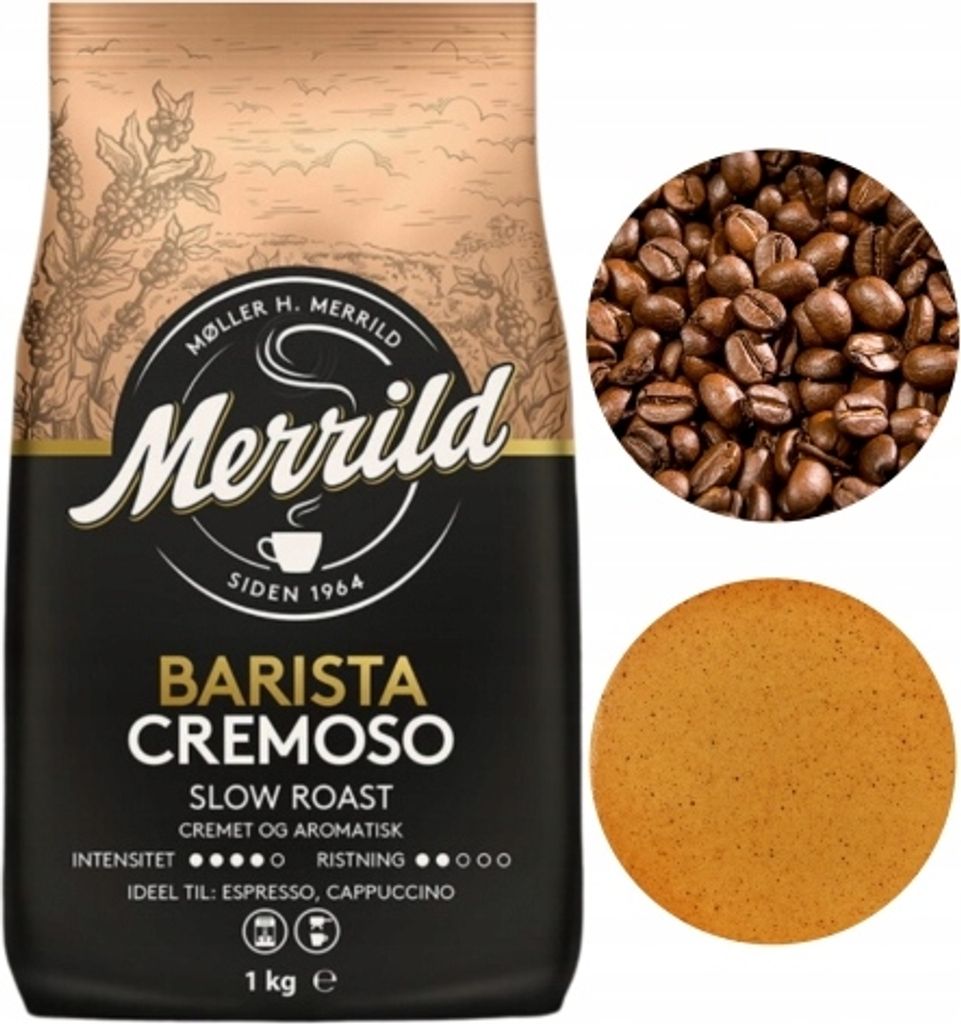 Lavazza Merrild Barista Cremoso intense ground coffee 1kg