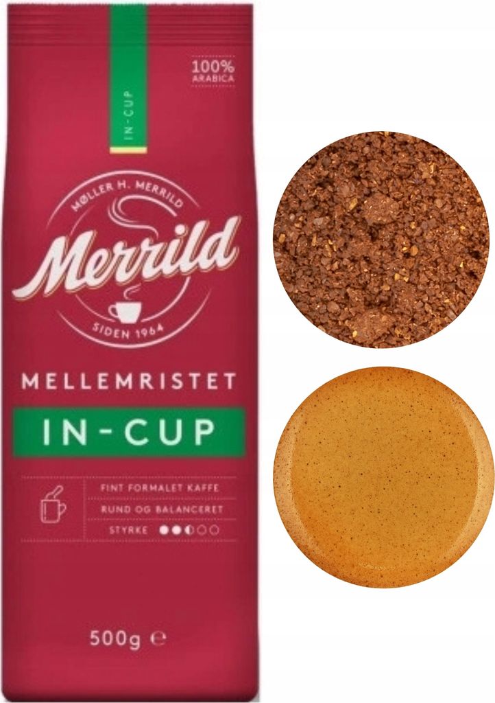 Lavazza Merrild in Cup Ground Arabica Coffee 500g
