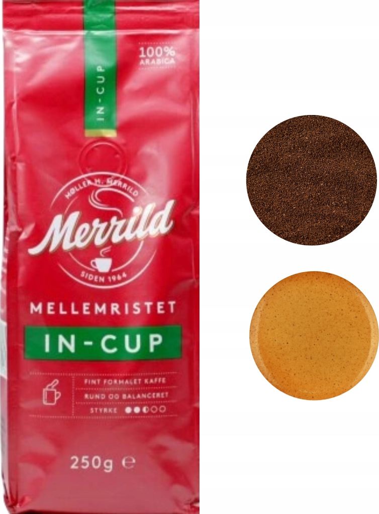 Lavazza Merrild in Cup ground Arabica coffee, medium roast, 250g