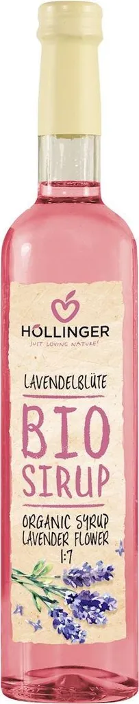 Lavender Blossom Syrup 500ml - refreshingly floral with a hint of lemon - without artificial flavors, colors and preservatives from Höllinger Juice 500 ml