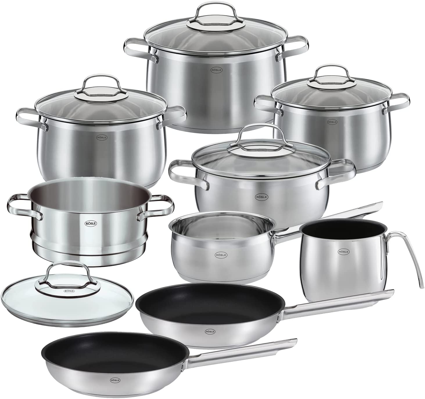 Rasle Rösle Globe Saucepan Set of 6