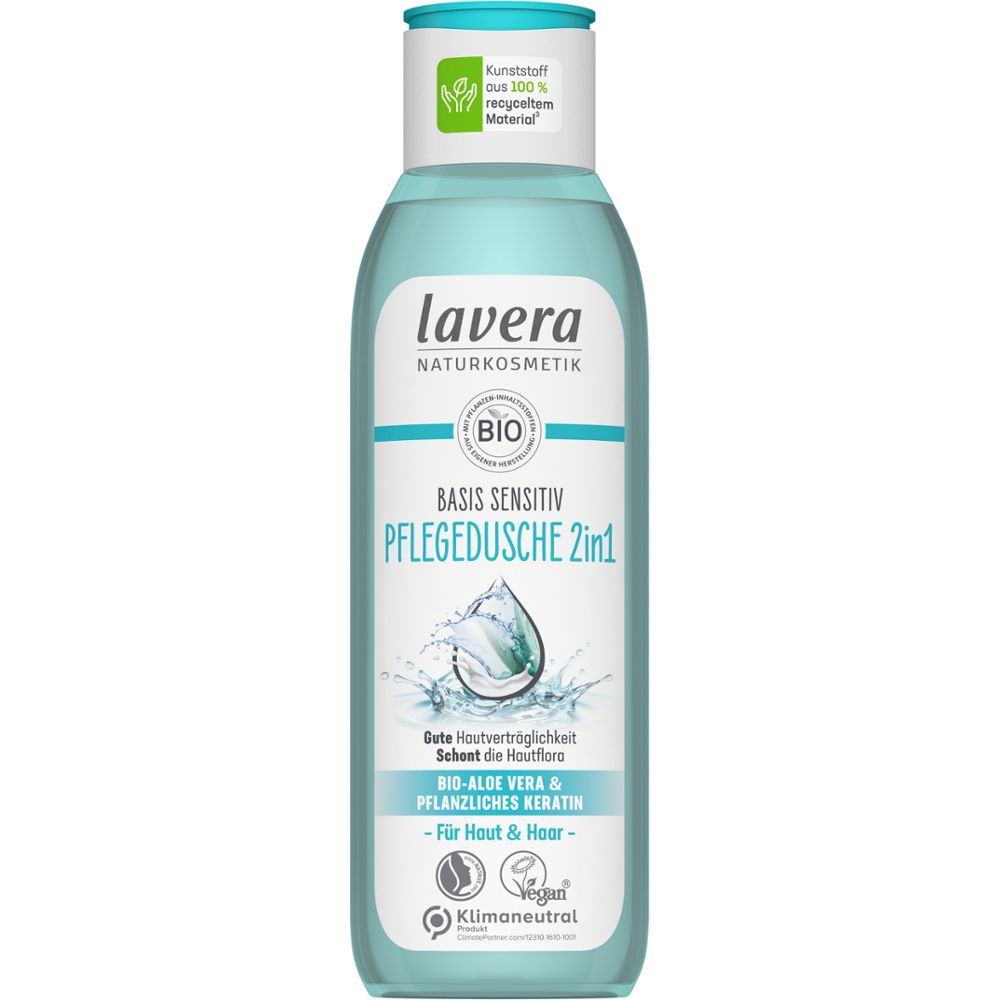 lavera basis sensitive care shower 2in1 250 ml