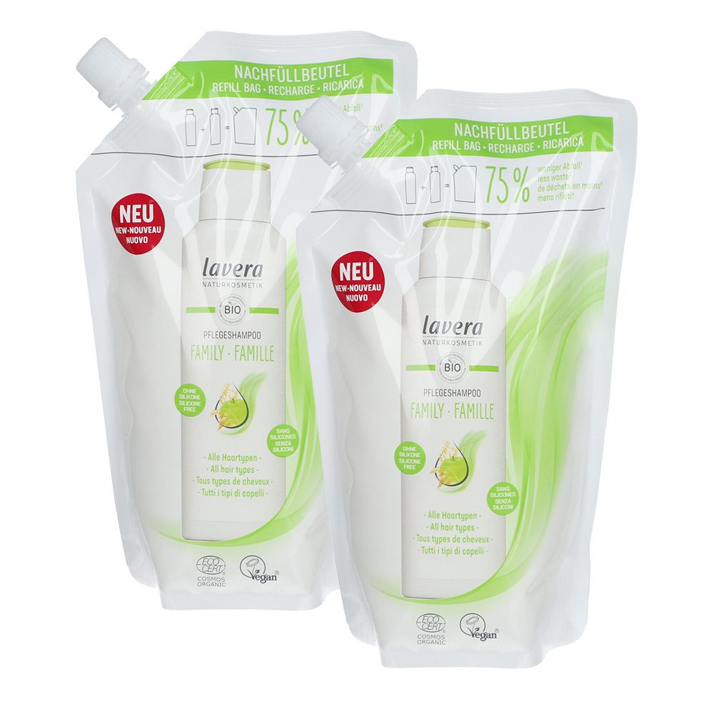 Lavera refill bag for care shampoo Family 2x500 ml
