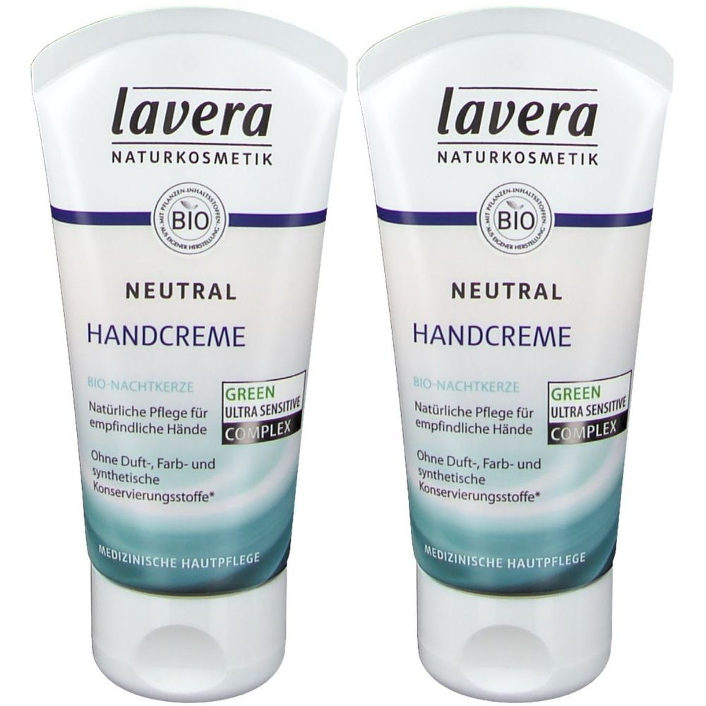 lavera Neutral Hand Cream, 2x50 ml