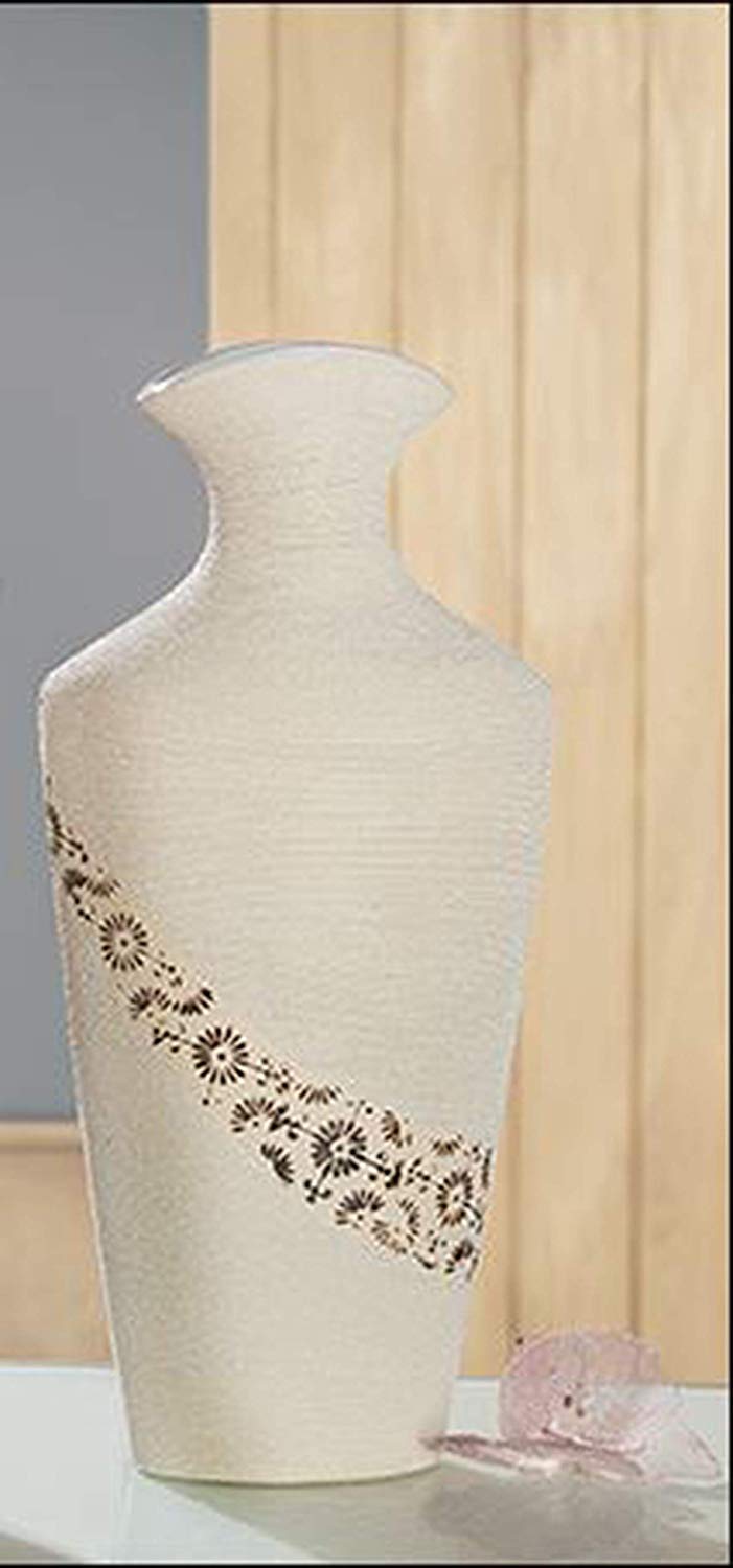Gilde Guild, Ceramic Vase Soffione Beige/Brown 8X20X40 Cm