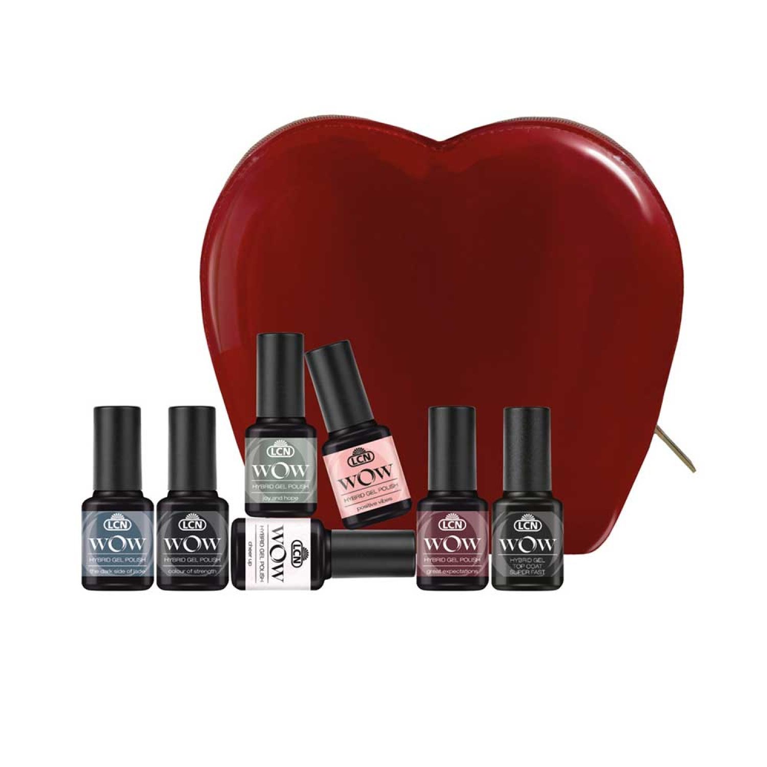 LCN WOW Hybrid Gel  Trend Set HOPE - 6 Farben + Top Coat 7 St