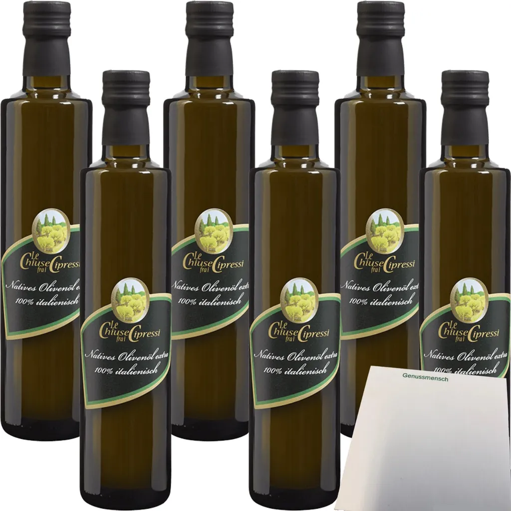 Le Chiuse Extra Virgin Olive Oil (6 x 500ml bottles) + usy Block 3000 ml
