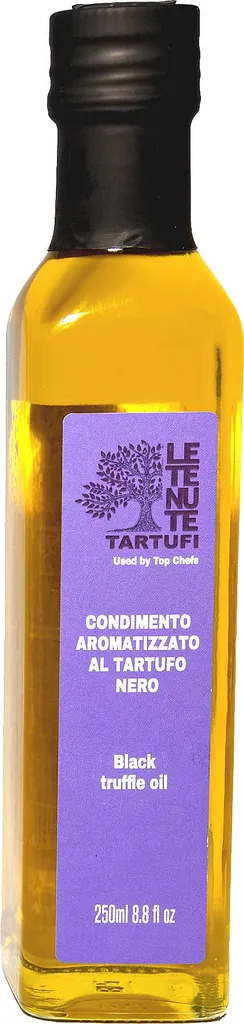 Win2Win Tech Le Tenute Tartufi - Seasoned Oil with Summer Black Truffle - Italian Truffle Condiment for Pasta, Risotto, Bruschetta 250 ml