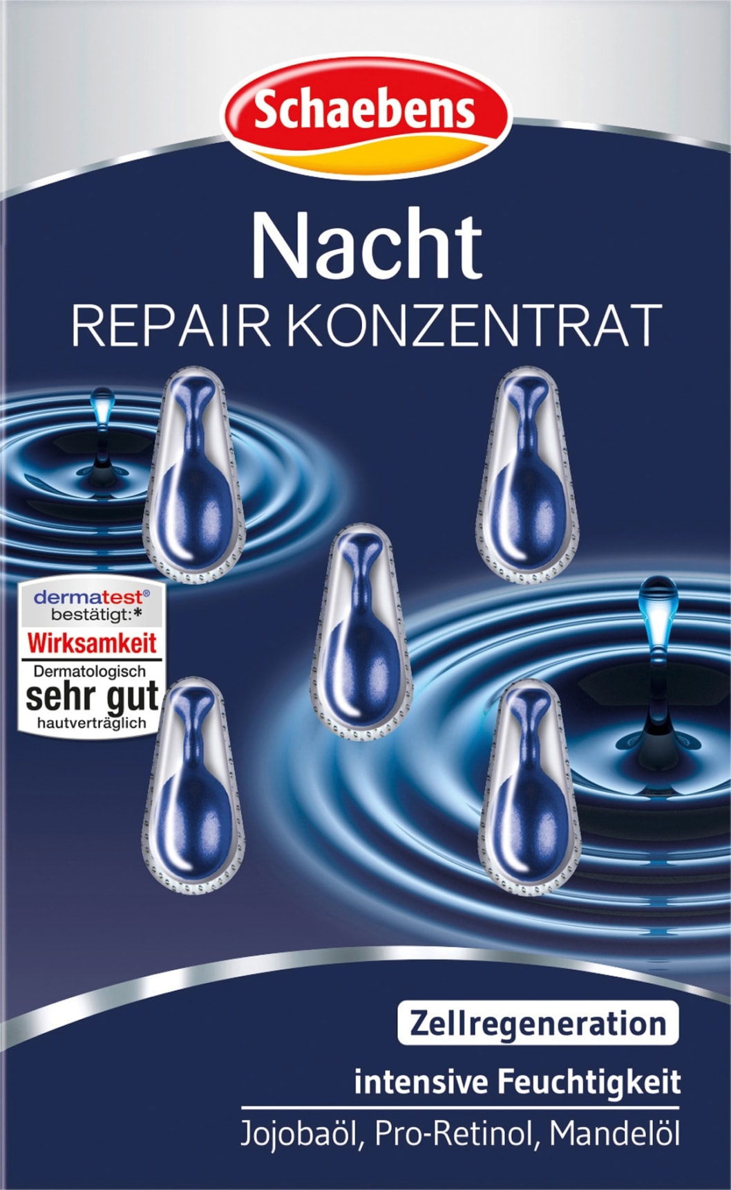 Schaebens Concentrate Night, 5 Pcs