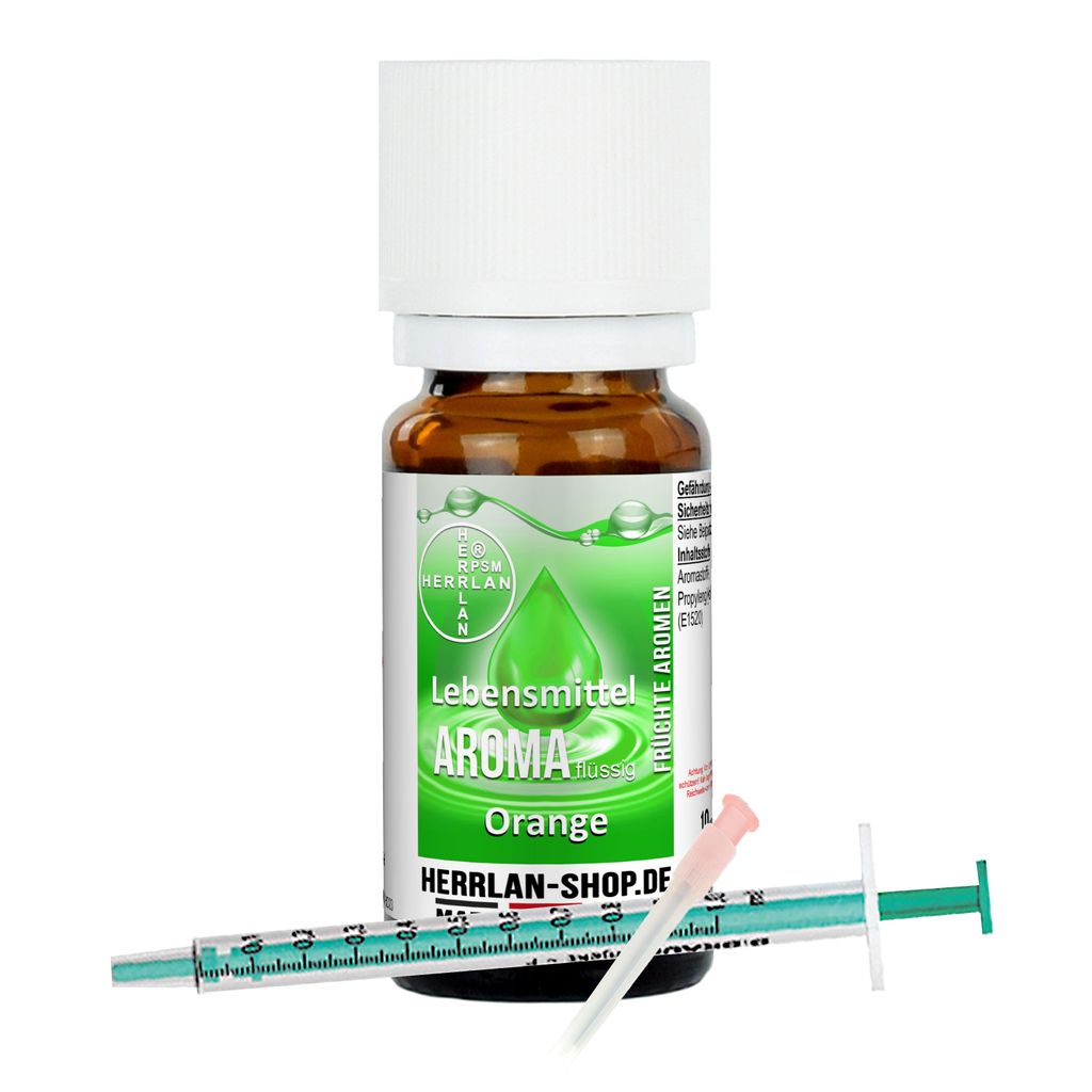 HERRLAN-PSM e.K. Food Flavoring - Orange - 10 ml - HERRLAN Quality - Germany