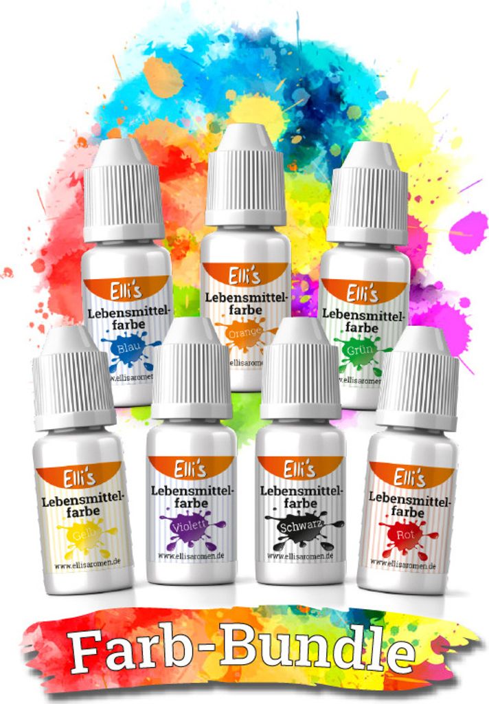 Aroma Shopping GmbH Food coloring bundle of 7 colors (7 * 10ml)