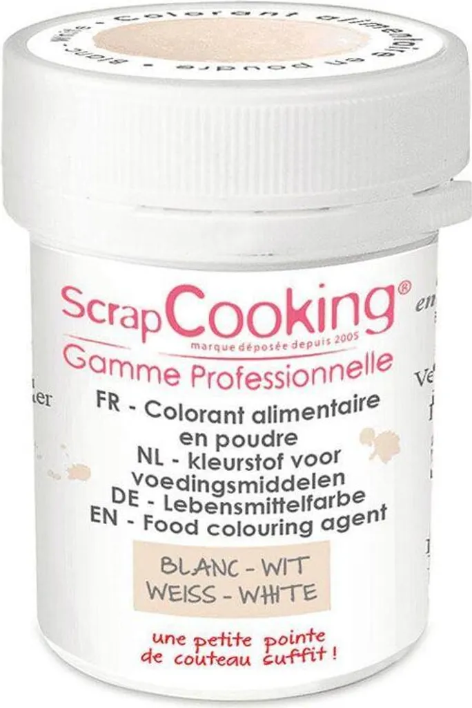 ScrapCooking Food coloring powder 5 g - white