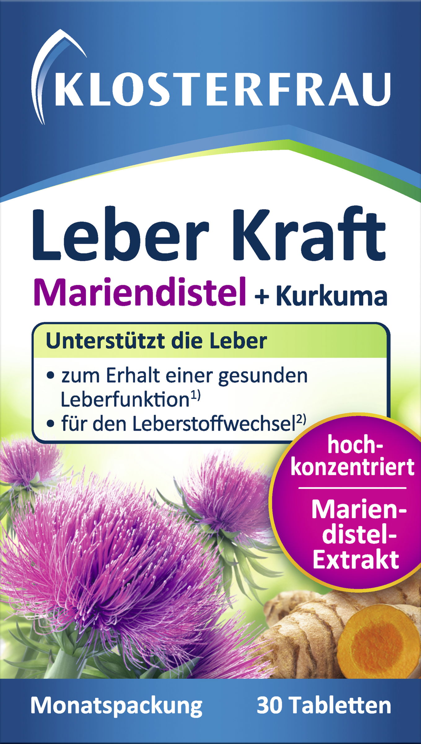 Klosterfrau Liver strength milk thistle and turmeric