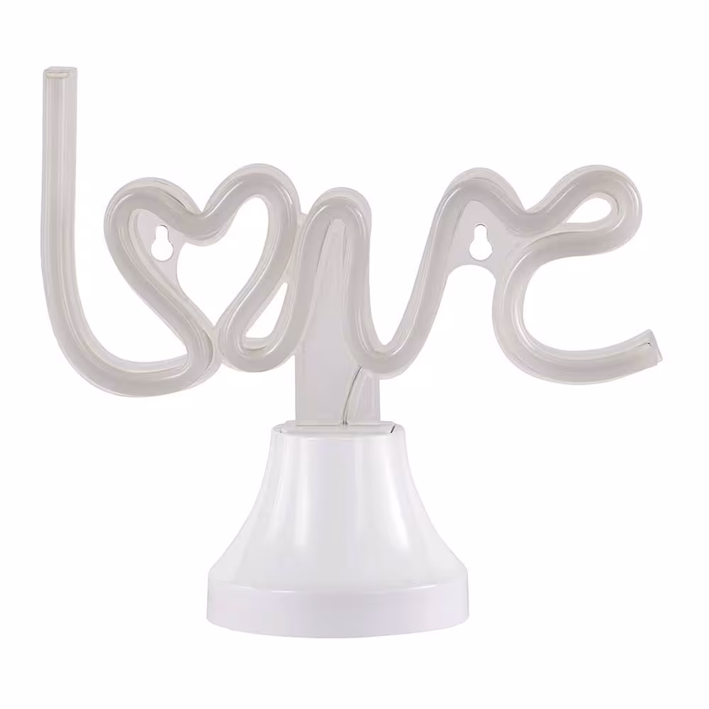 LED decorative light, plastic, white
