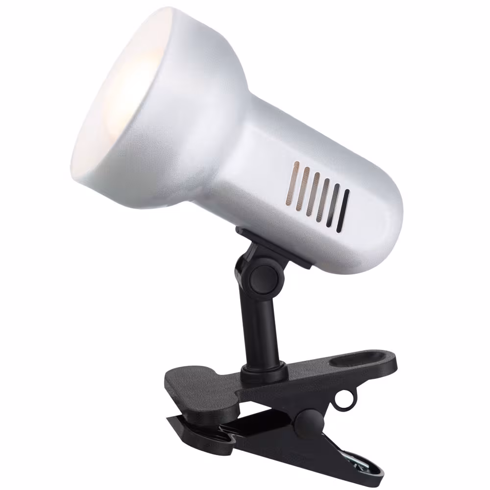 LED Clamp Light Basic Silver Metal