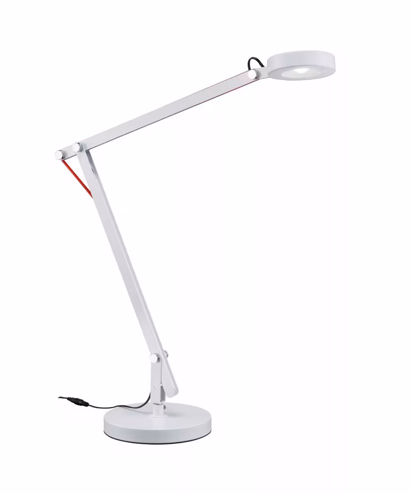LED clamp light, white, height adjustable