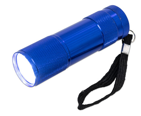 LED flashlight, blue