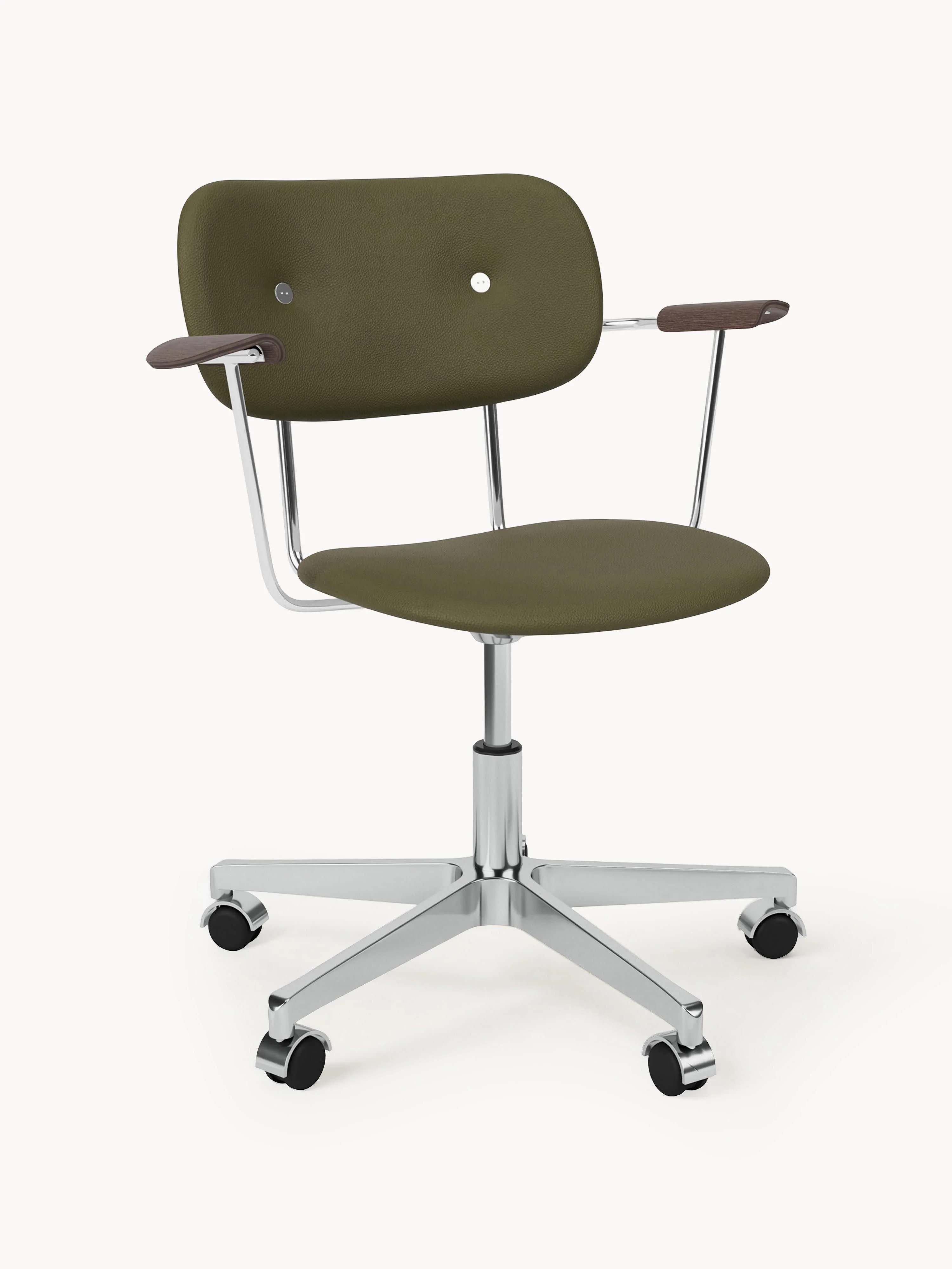 Audo Copenhagen Leather desk chair Co, height adjustable