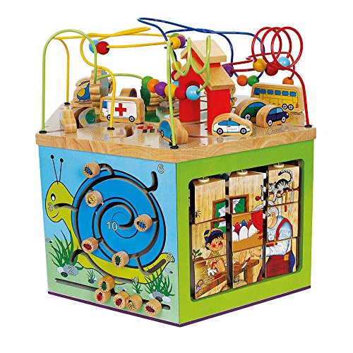 Small Foot by Legler Legler Motor Activity Cube Giuliano Preschool Learning Toys