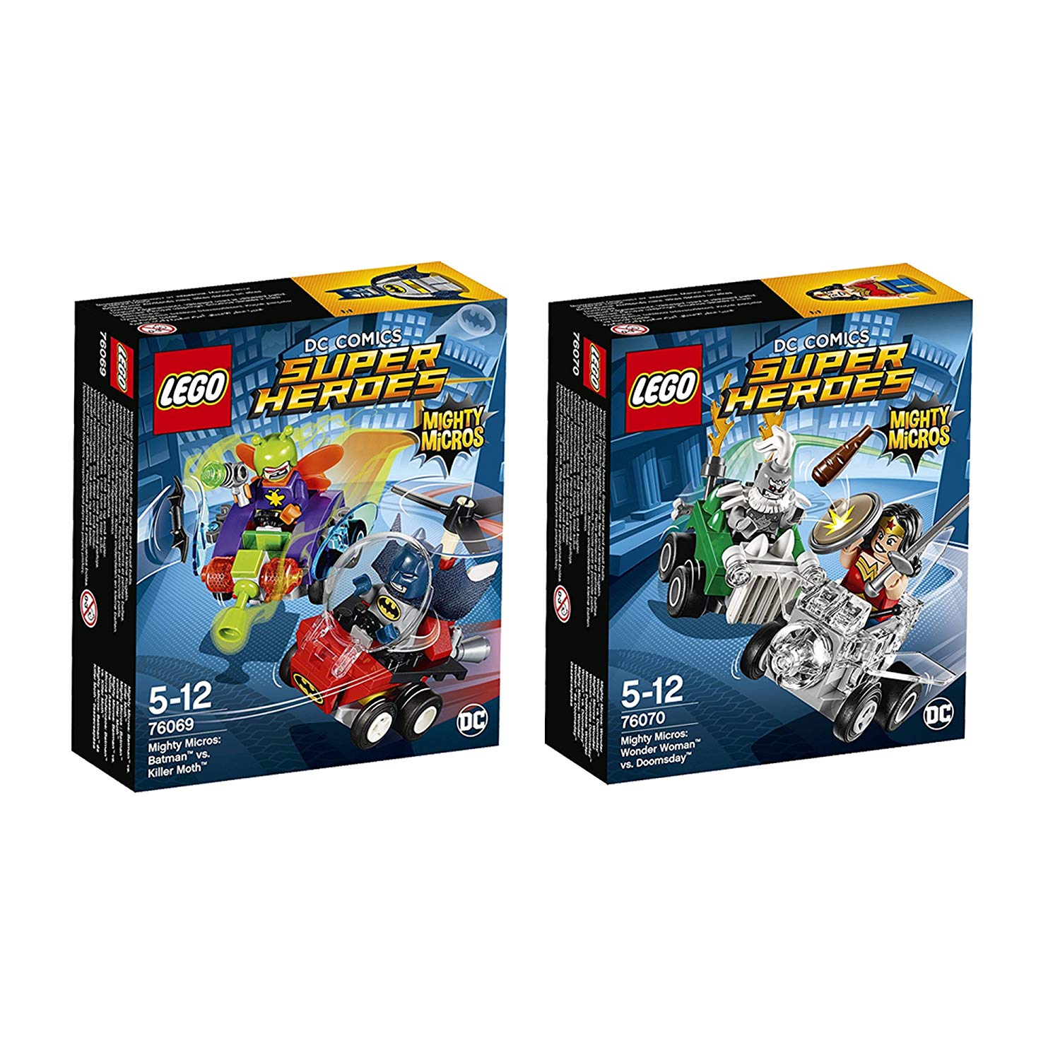 Leg Lego Dc Super Heroes: 2Er Set Mighty 76069 76070 Woman Vs Doomsday And Bat