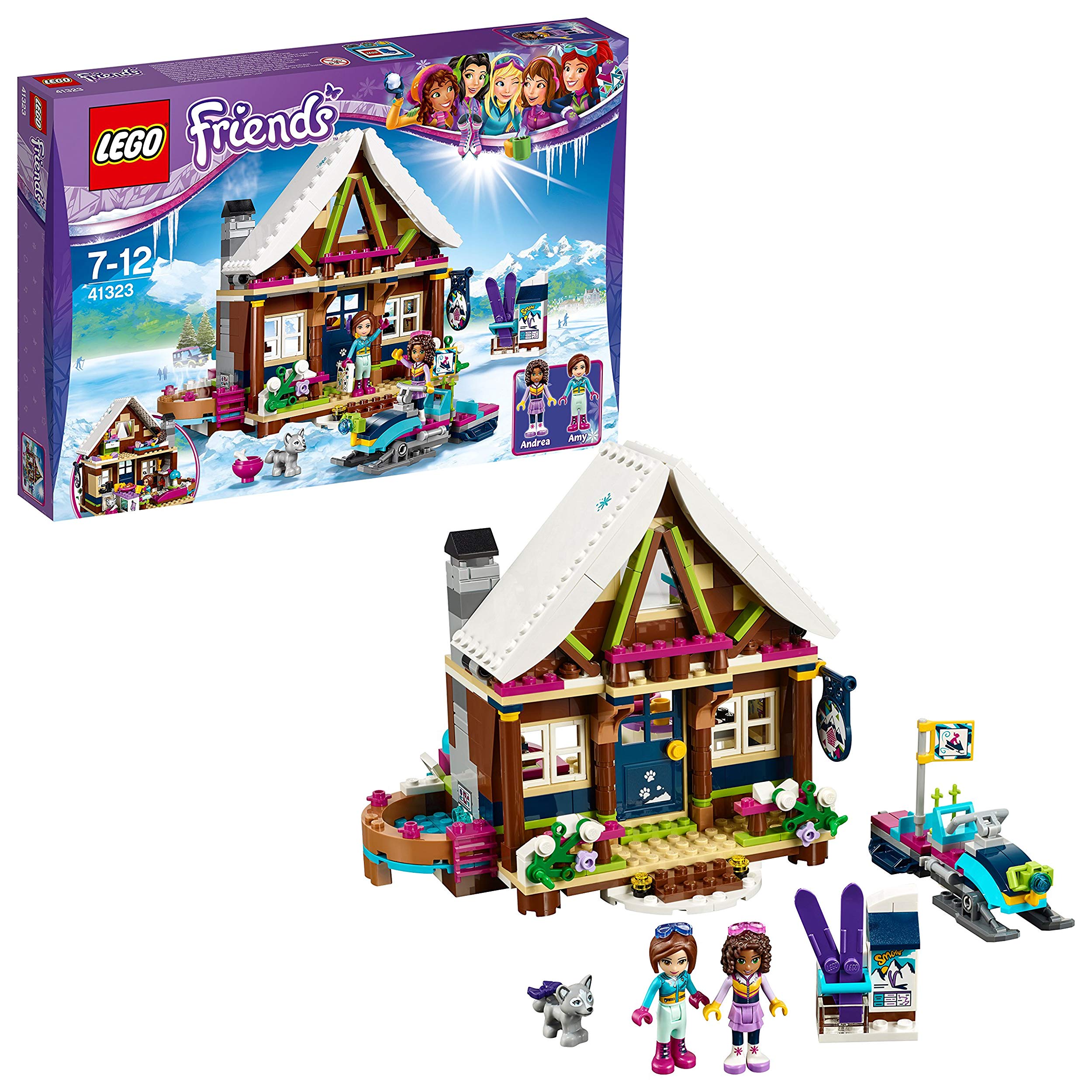 Lego Friends Chalet In Winter Sports Place