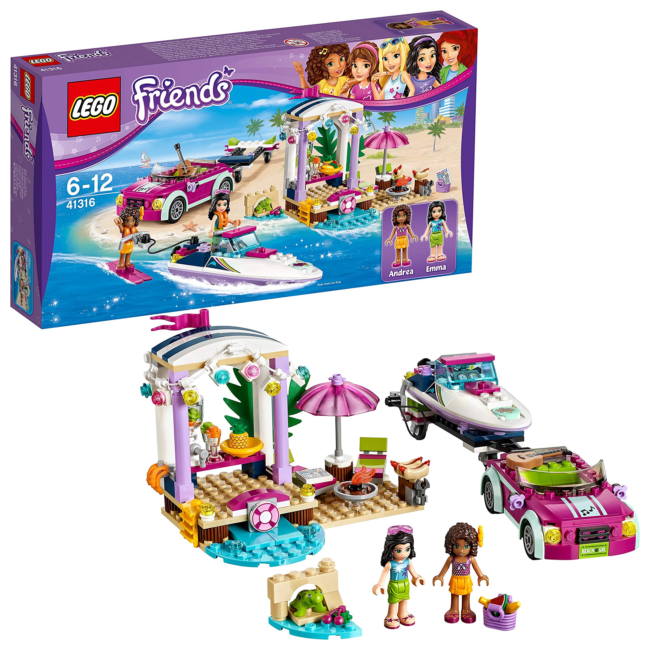 Lego Friends Andreas Speedboat Transporter