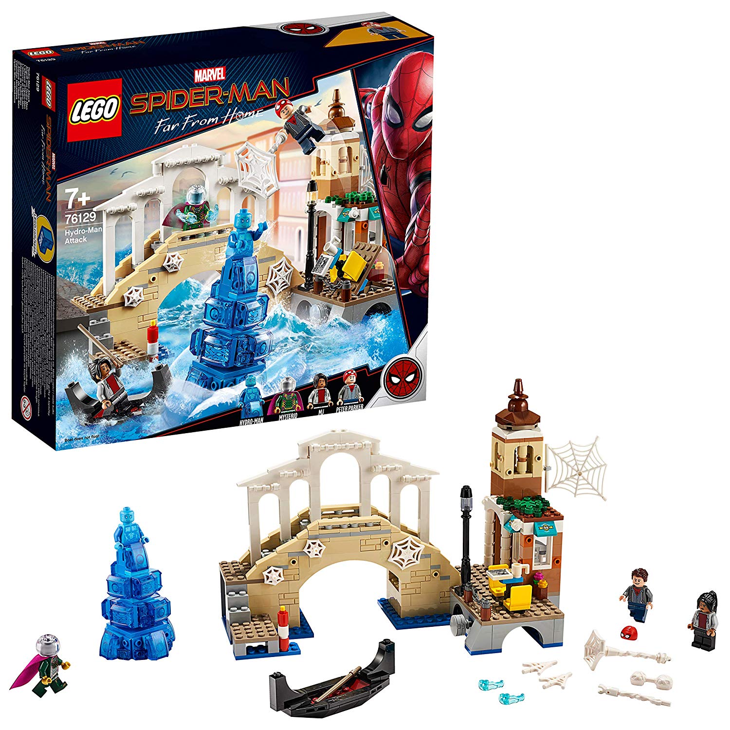 LEGO Marvel Spider-Man 76129 Far From Home Attack by Hydro-Man, Constructio