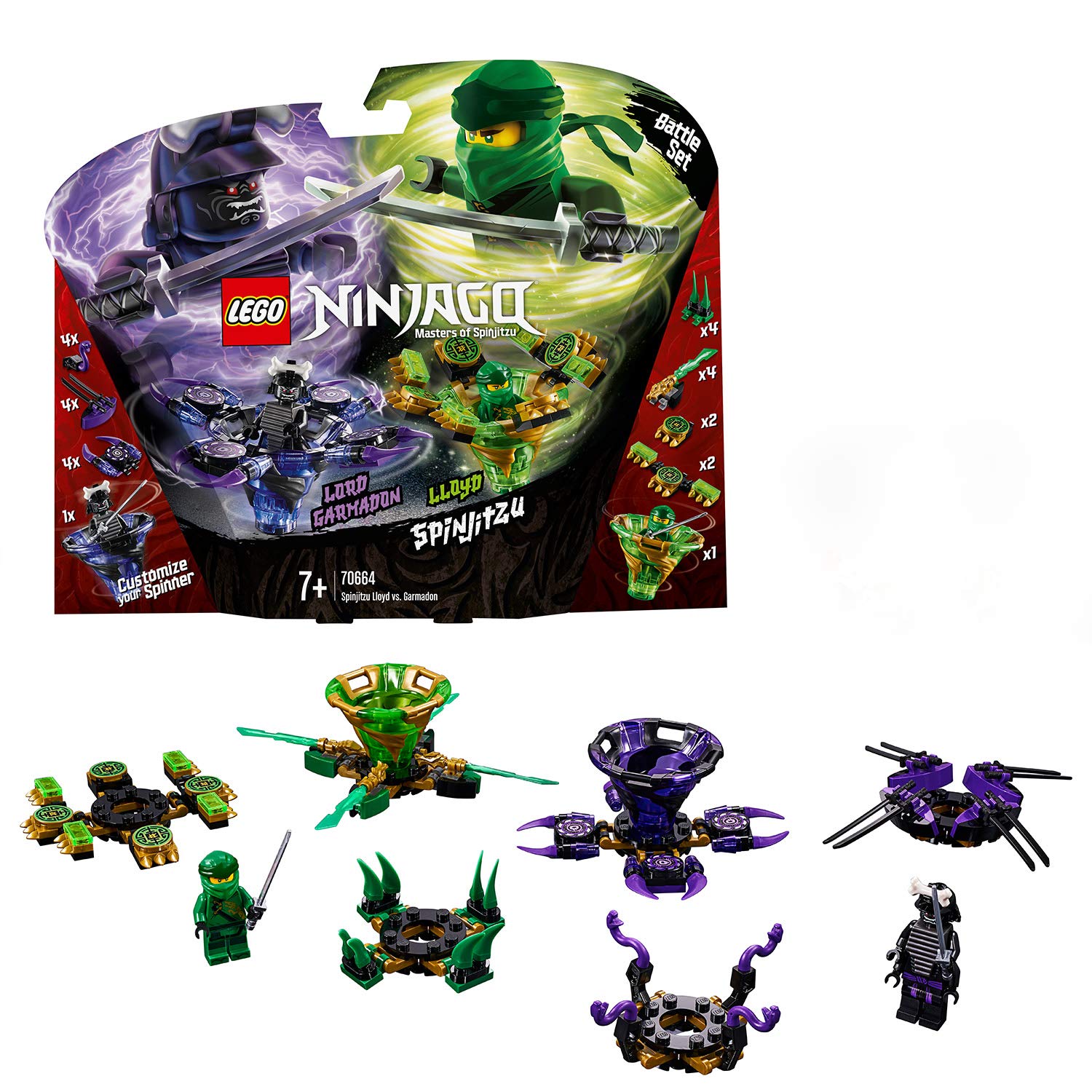 Lego Ninjago 70664 Spinjitzu Lloyd Vs. Garmadon