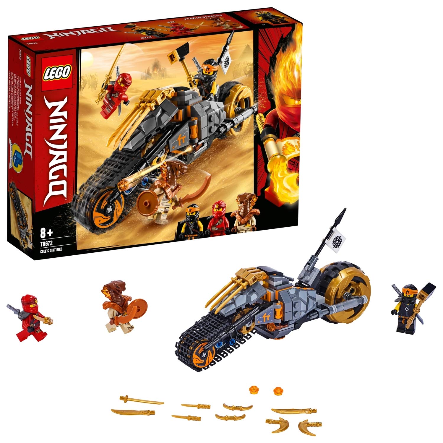Lego Ninjago 70672 Coles Offroad Bike Construction Kit
