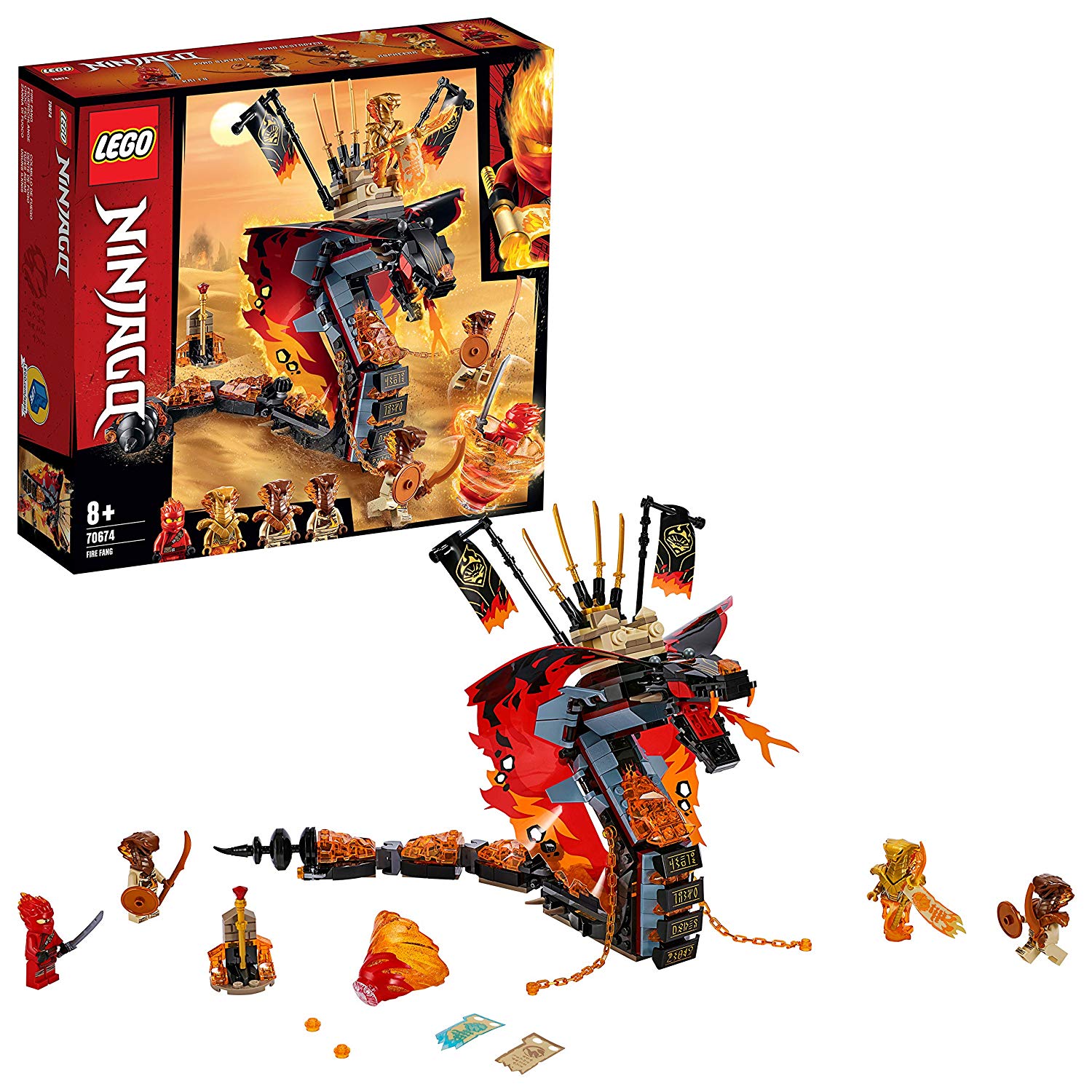 Lego Ninjago 70674 Fire Snake Construction Kit