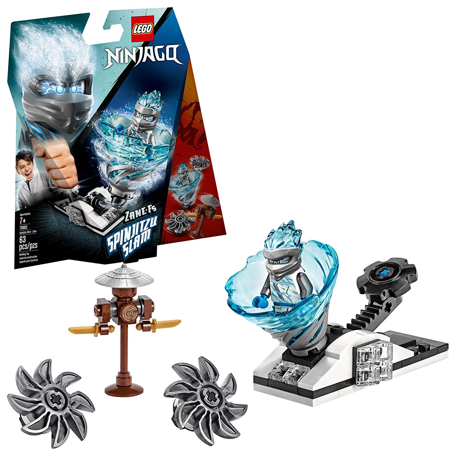 70683 Lego Ninjago Zane Spinjitzu Fs Helmet Spinner (63 Pcs)