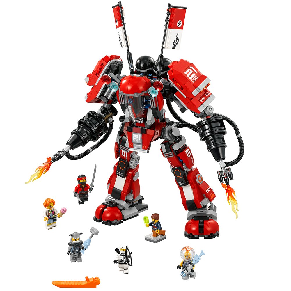 Lego Ninjago Fire Mech Construction Set Movie 944 Piece 70615