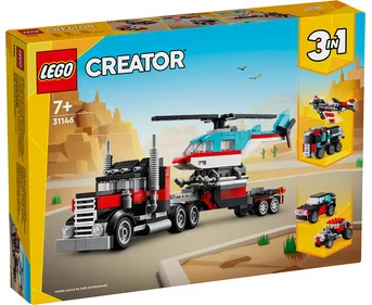 LEGO® Creator Low Loader with Helicopter