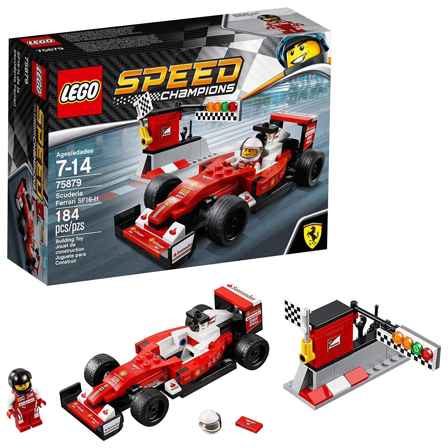 Lego Speed Champion Scuderia Ferrari Sf H Construction Set