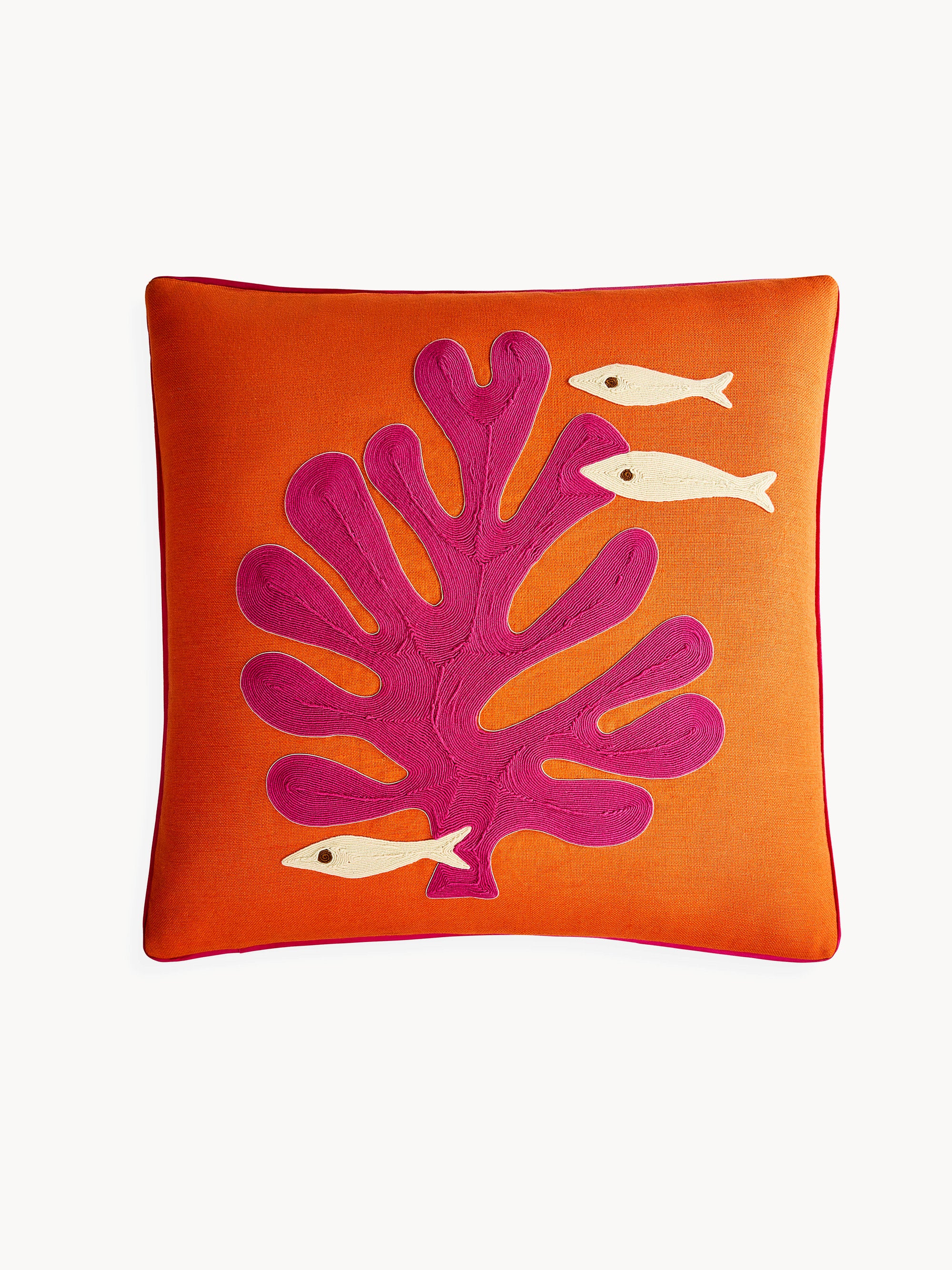 Jonathan Adler Linen cushion Playa