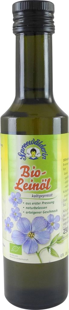 Kunella Feinkost Cold-pressed linseed oil "Spreewälderin" (250 ml)