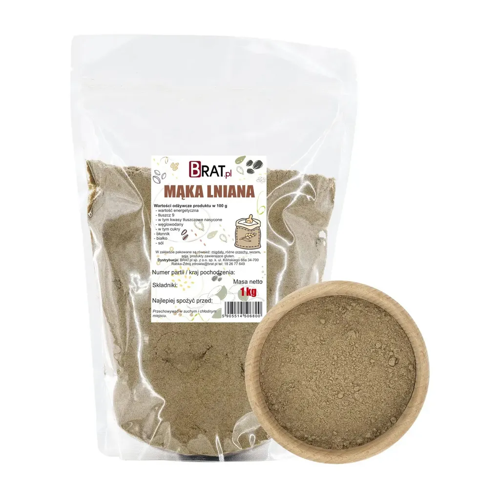 BRAT.PL Flaxseed flour 1kg 1000g