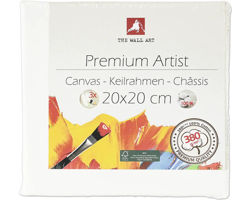 Canvas for painting 20x20 cm