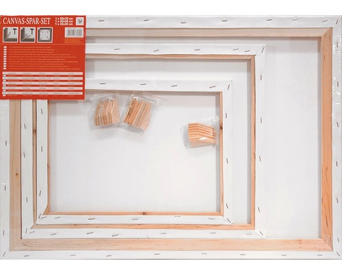 The Wall Canvas for painting economy set 30x40 cm + 24x30 cm + 18x24 cm