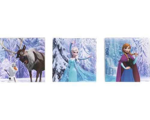 Walt Disney Canvas picture Disney Frozen set of 3 3x 30x30 cm