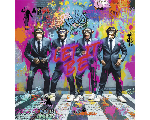Pure Living Canvas print Graffiti Gang 40x40 cm