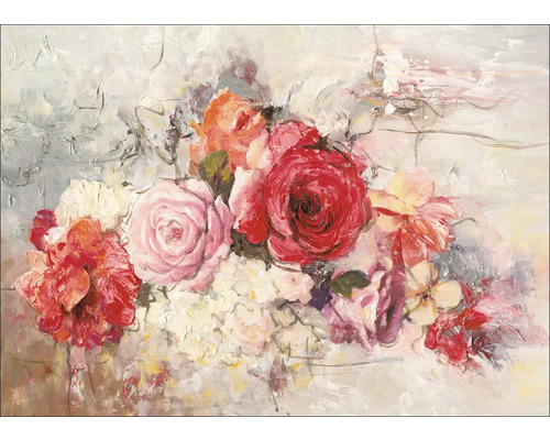 Pure Living Canvas picture Original Colored Flowers VIII 70x50 cm