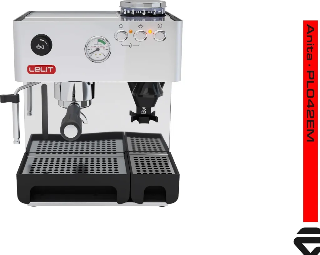 Lelit PL042EM Espresso Machine, 3.5 l, manual, steel