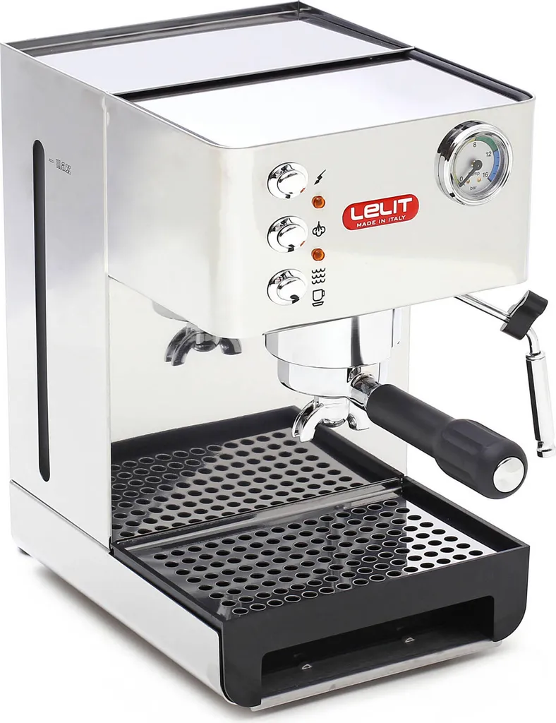 Lelit PL41EM coffee pod machine for ground coffee pods with filter, 2 l, stainless steel