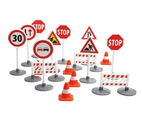 LENA® traffic sign set, 17-piece. 146g