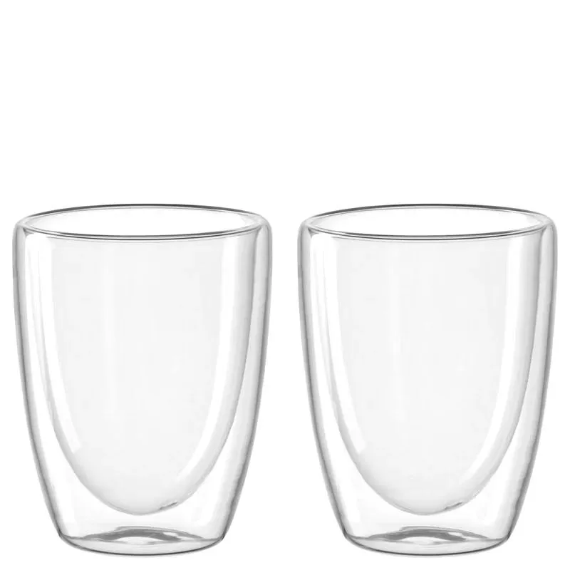 Leonardo Duo: Double-walled coffee mugs, set of 2, capacity: 300 ml, diameter: 9 cm, height: 12 cm